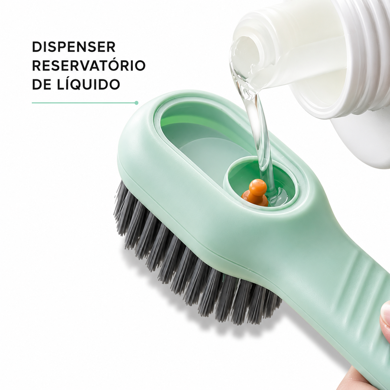 Escova Pró Max com Dispensador de Sabão integrado