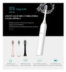 Ultrasonic electric toothbrush with multiple colors, waterproof design, and advanced vibration technology.