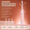 Escova Dental Elétrica Facil Lar Recarregável USB com 6 Modos 4 refil - envio de acordo com estoque.
