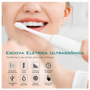 Escova Dental Elétrica Facil Lar Recarregável USB com 6 Modos 4 refil - envio de acordo com estoque.
