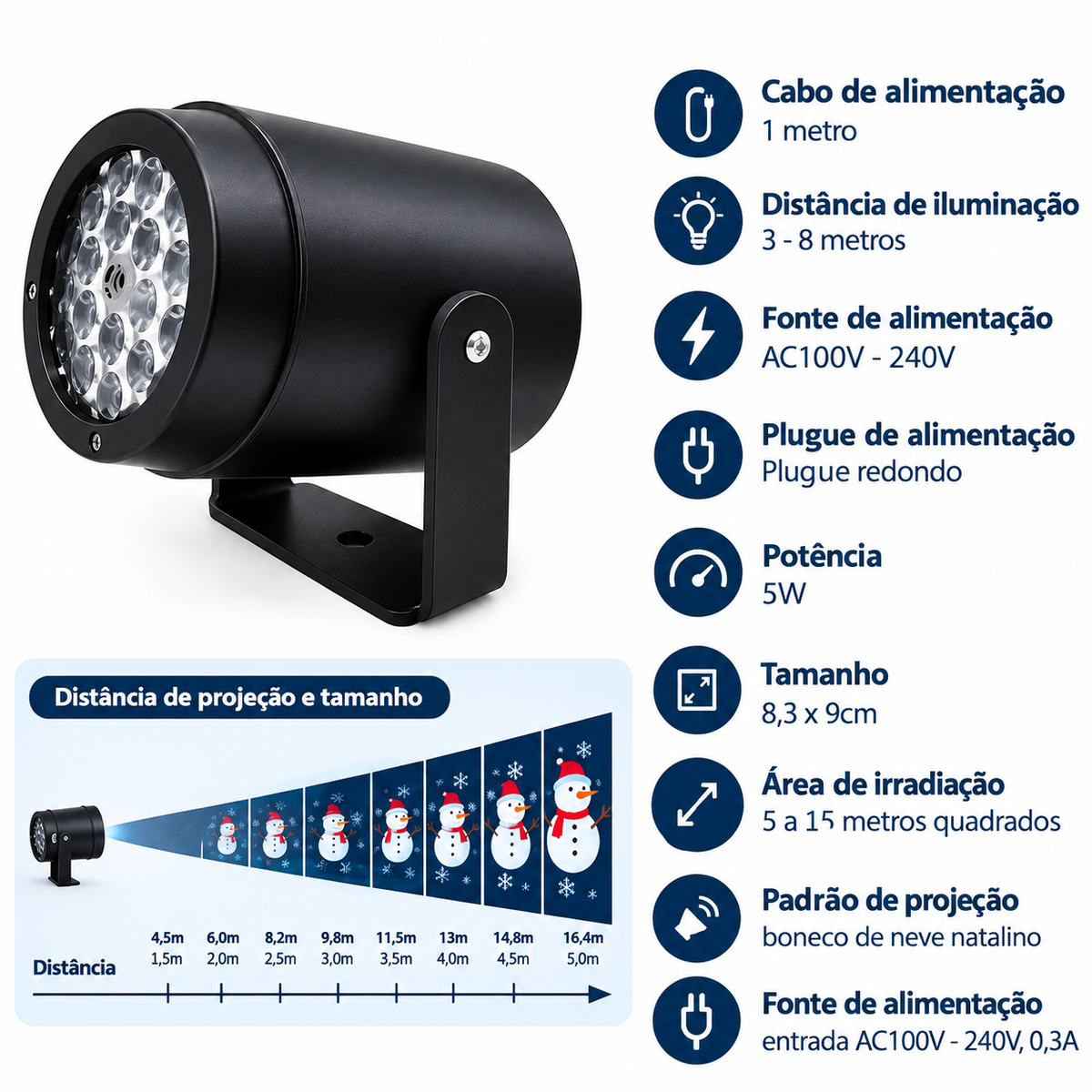 ILUMINUS CLEAN O Projetor LED Natalino Faça o natal da sua família ser ainda Mais especial.