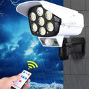Outdoor waterproof LED security light with motion sensor and remote control in rainy weather