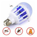 LED insect trap light bulb for mosquito, fly, and moth control, electric bug zapper design.